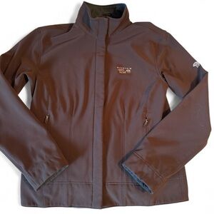 Women’s Mountain Hard Ware softshell jacket brown